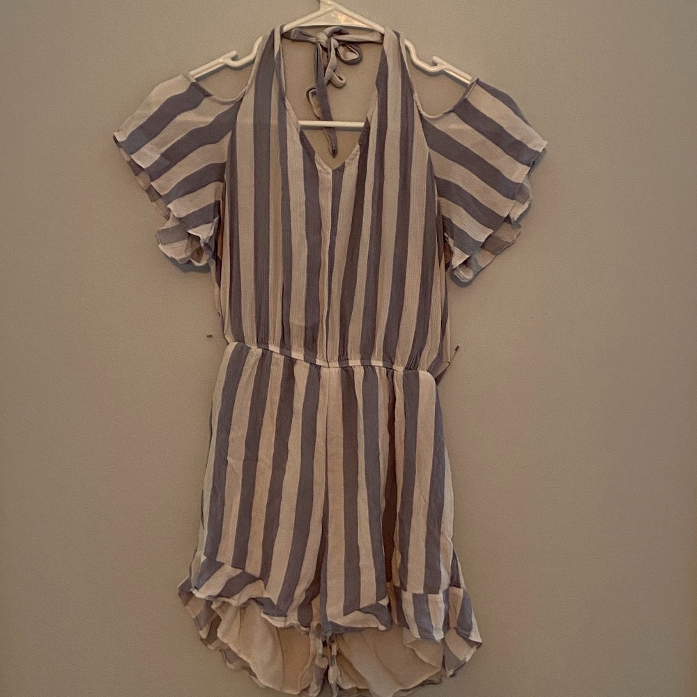 Striped American Eagle Romper